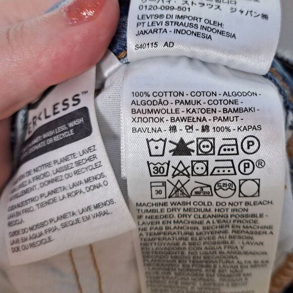 Levi's Premium 501 Women's Skinny Jeans in Can't Touch This Medium Wash size 25 - Picture 10 of 11